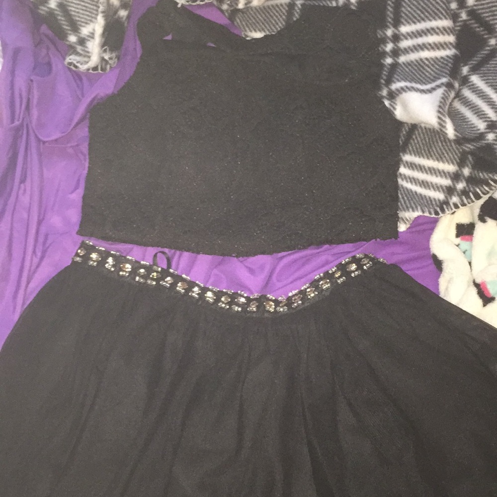 Two piece homecoming dress